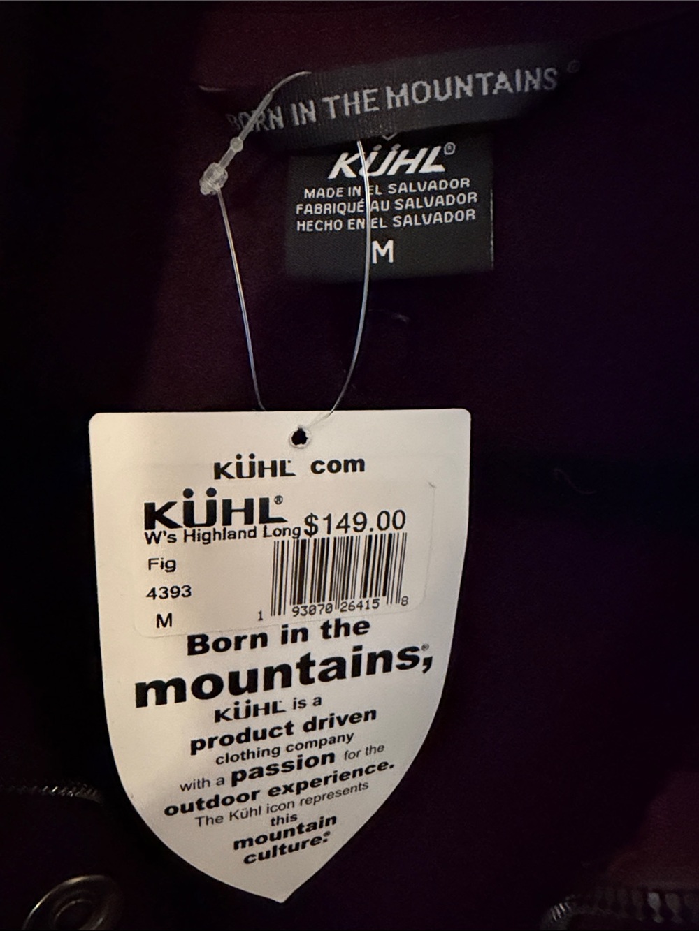Kuhl Women's Trench-Style Fleece Coat in Deep Plum - Picture 2 of 7